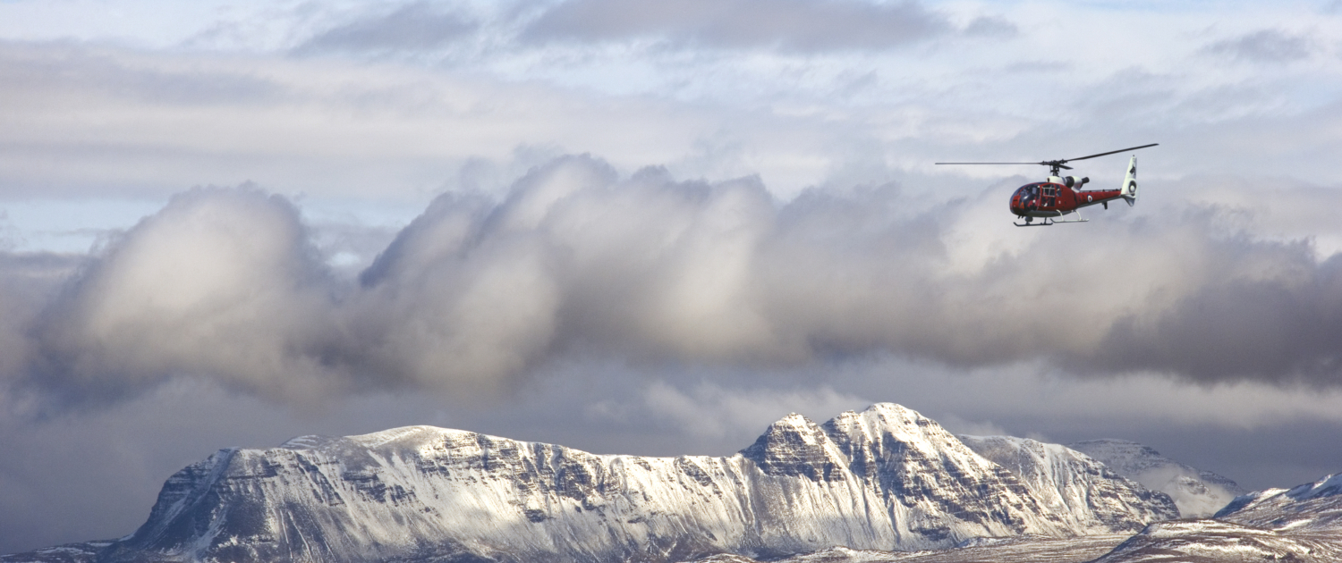 RAF Helicopter - Scottish Highlands - Scotland